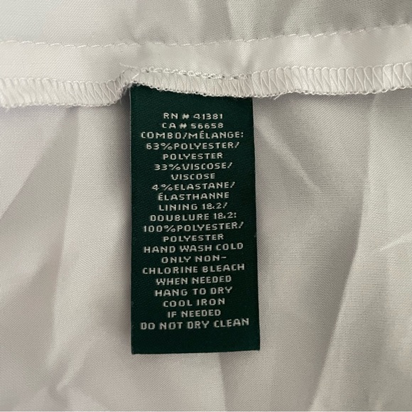 Ralph Lauren black white stripped sleeveless round neck fit & flare midi dress 4 - Picture 6 of 6